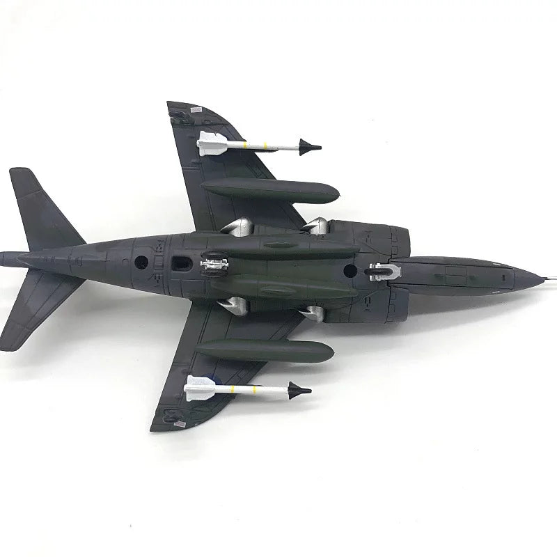 Stylish 1:72 UK Air Force 1982 Sea Harrier Jet Fighter Model Military Fighter Aircraft Model Alloy Simulation Collection Display