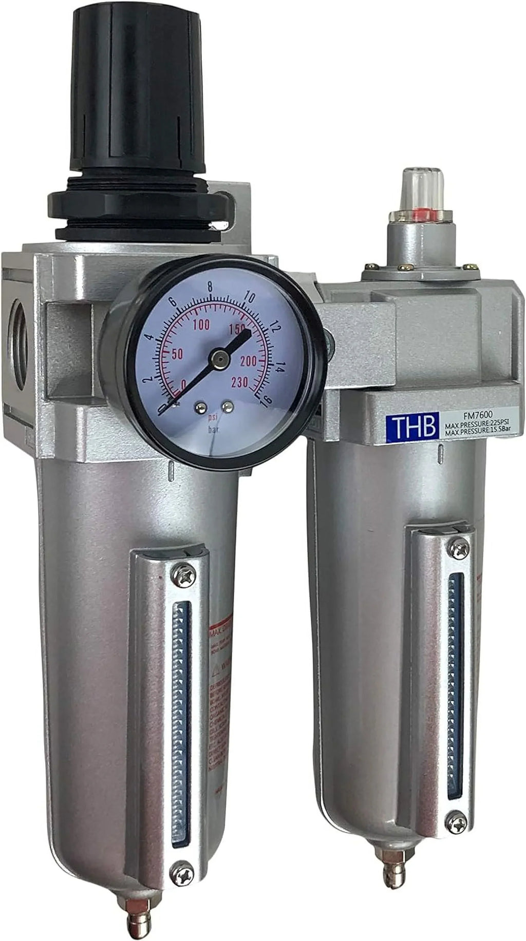 HEAVY DUTY COMBO PARTICULATE & COALESCING FILTER REGULATOR COMPRESSED AIR