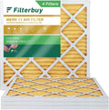 Stylish Filterbuy 17x17x1 MERV 11 Pleated HVAC AC Furnace Air Filters (4-Pack)