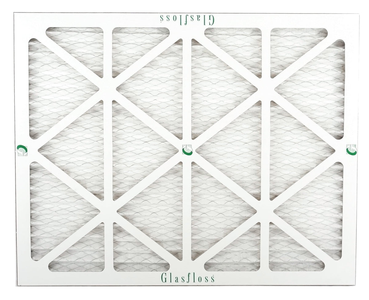 Glasfloss 20x24x1 - MERV 10 -Qty:12 - Furnace Air Filter - Made in USA (Actual Size: 19.5 x 23.5x7/8 inch) - Exclusive Design