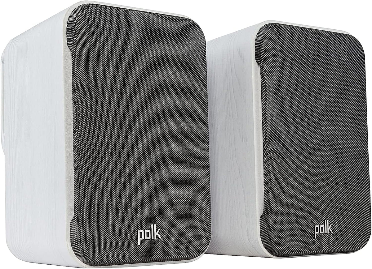 Stylish Polk Signature Elite ES10 - Hi-Fi Home Theater Satellite Surround Speakers (White)