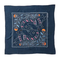 Stylish Women Embroidered Toucan Square Scarf OS