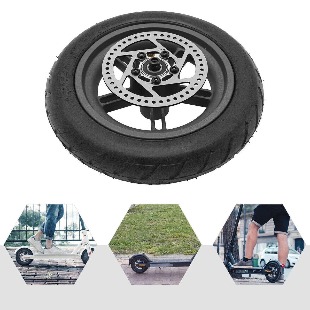 Electric Scooter Solid Tire 10X2.125 Rear Wheel Tyre For M365 Xiaomi 10 Inch
