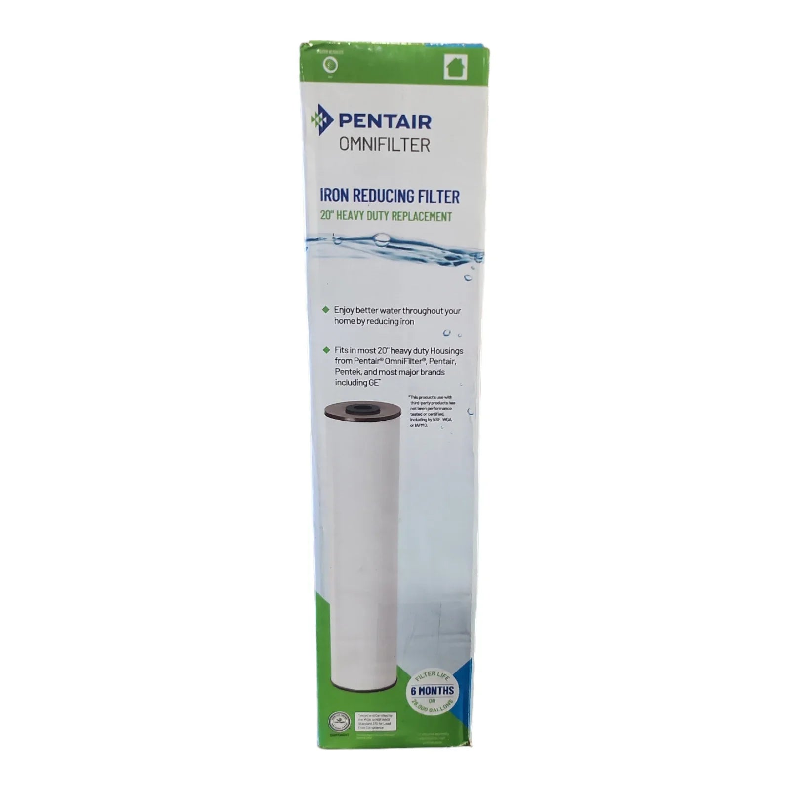 Pentair Omnifilter Iron Reducing Filter 20" Heavy Duty Replacement - Exclusive Design