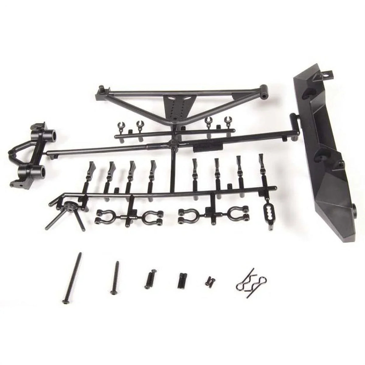 Axial AX80126 RrBumper/TireCarrierSCX10/Poison Spyder/JK AXIC4349 Electric Car/Truck Option Parts