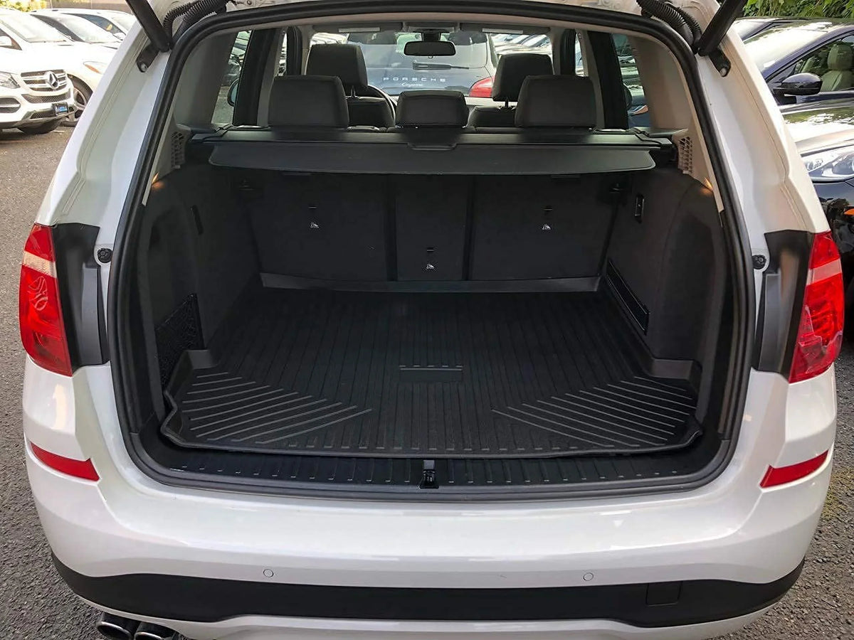 EACCESSORIES EA Cargo Liner â Trunk Mat for BMW X3 2011-2017 â Weather-Resistant Trunk Mats for Cars with Raised Lip â Non-Slip Car Trunk Mat Rubber â Easy to Install â Laser Pre-Cut Design