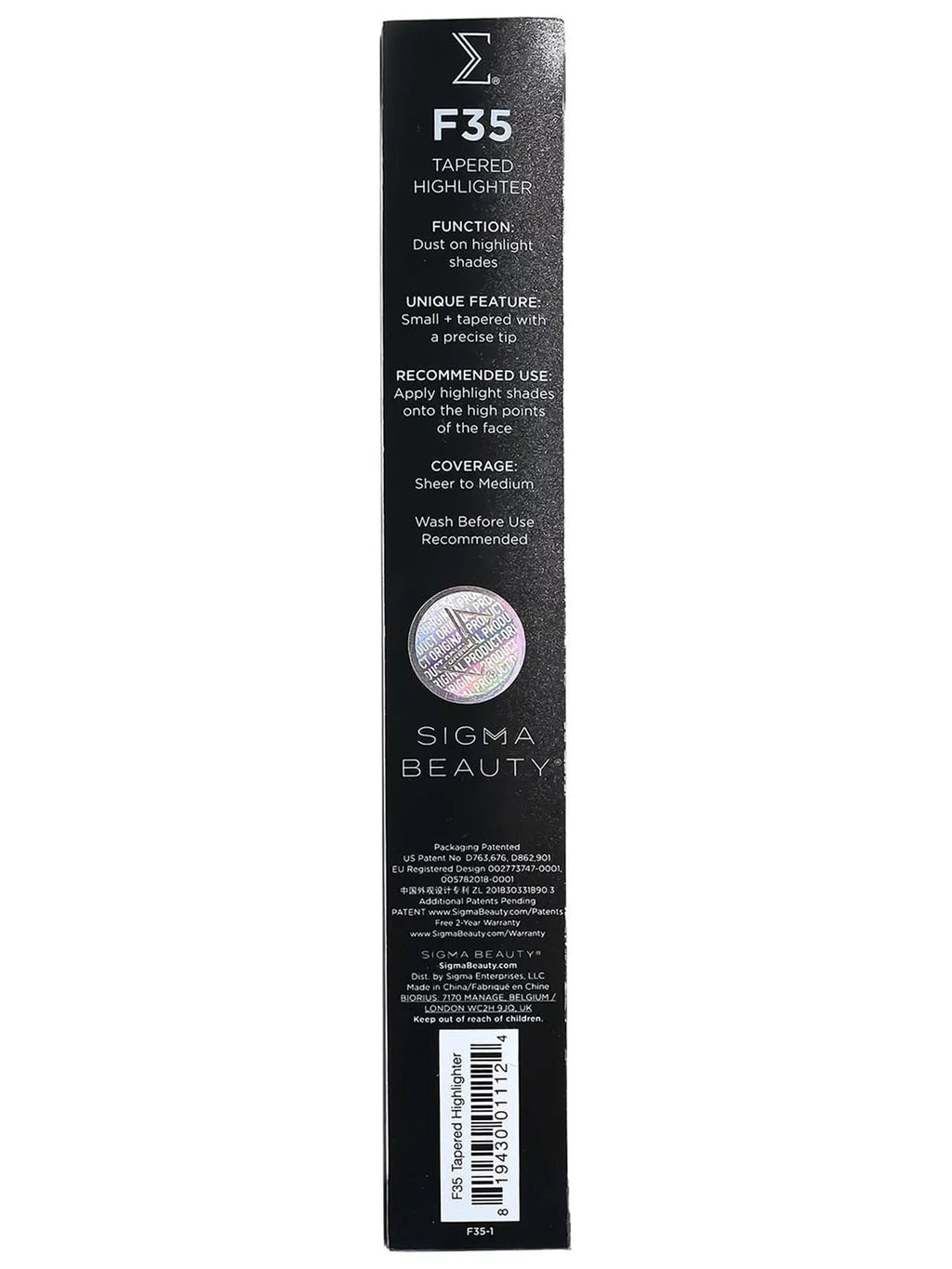 Sigma Beauty F35 - Tapered Highlighter Brush - Exclusive Design