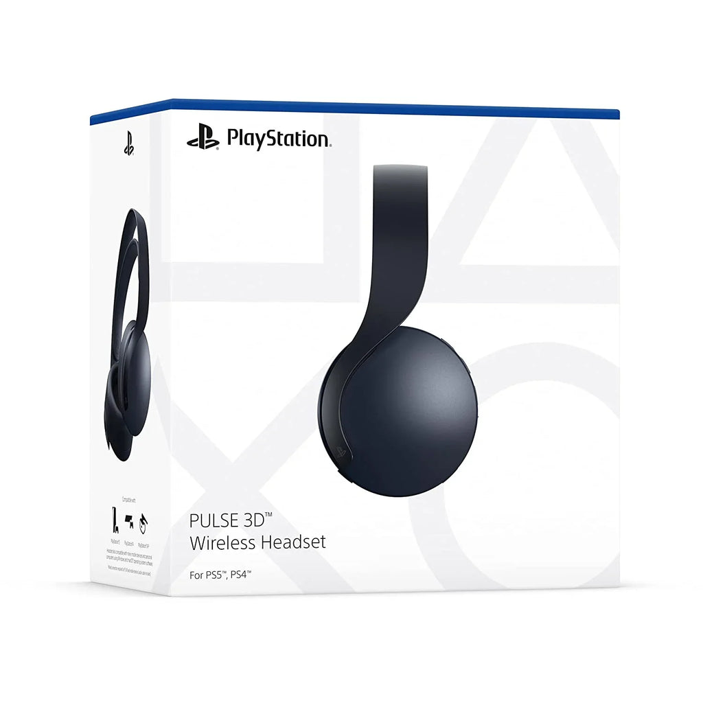 Sony Playstation 5 Disc Version PS5 Console and Black Pulse 3D Headset Bundle with Microfiber Cleaning Cloth - Exclusive Design