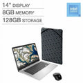 14" Chromebook Laptop Bundle - Celeron - 1080p - Bonus Sleeve & Wireless Mouse Notebook PC - Exclusive Design