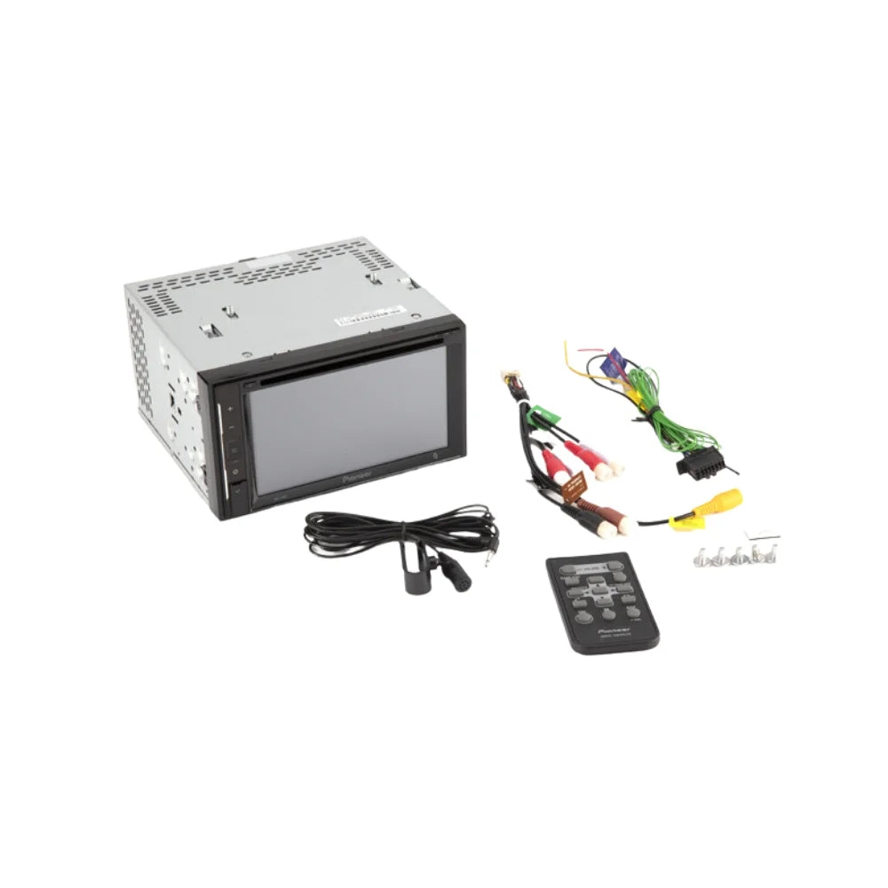 Stylish KIT4791 Bundle for 2008-2012 Chevrolet Malibu W/ Pioneer Double DIN Car Stereo with Bluetooth/Backup Camera/Installation Kit/in-Dash DVD/CD AM/FM 6.2" WVGA Touchscreen Digital Media Receiver