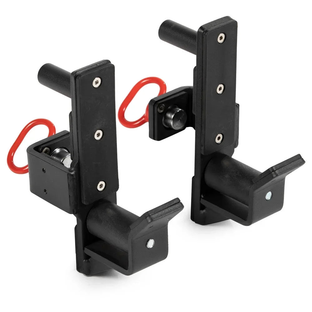 Stylish Titan Fitness T-2 Series Roller J-Hooks, UHMW Plastic, J-Hook Style Rack Mounted, 2,000 LB Capacity, Fits 2â x 2â Tubular Steel