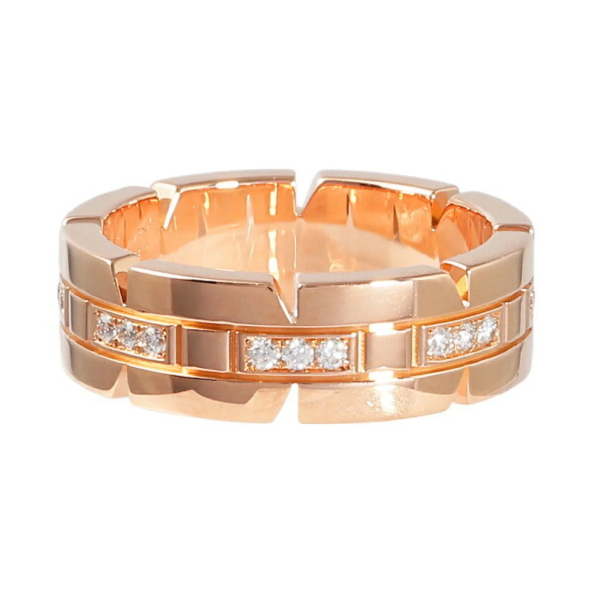 Pre-Owned Cartier Tank FranÃ§aise K18PG pink gold ring (Good) - Exclusive Design