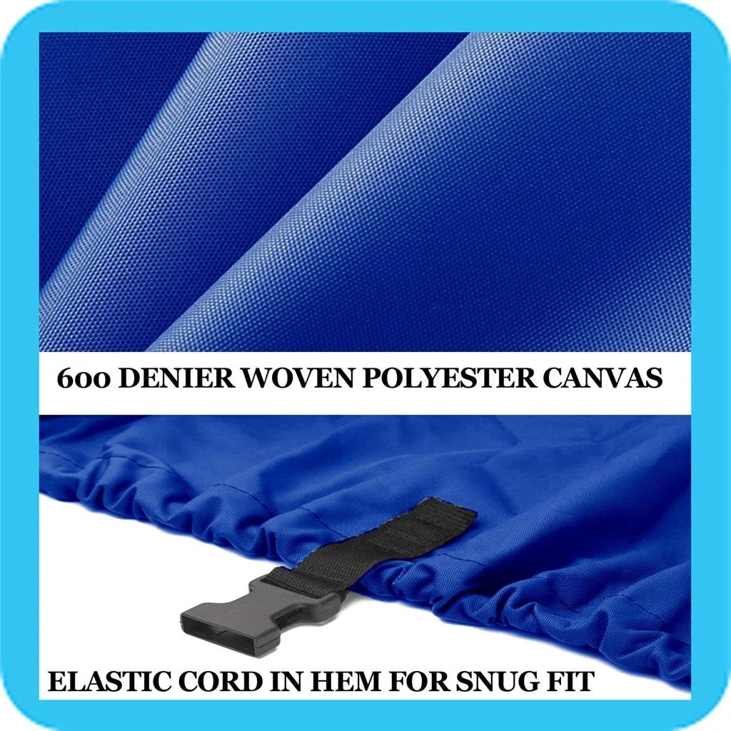 BLUE, GREAT QUALITY BOAT COVER Compatible for LOWE 170 V O/B 1999 - Exclusive Design