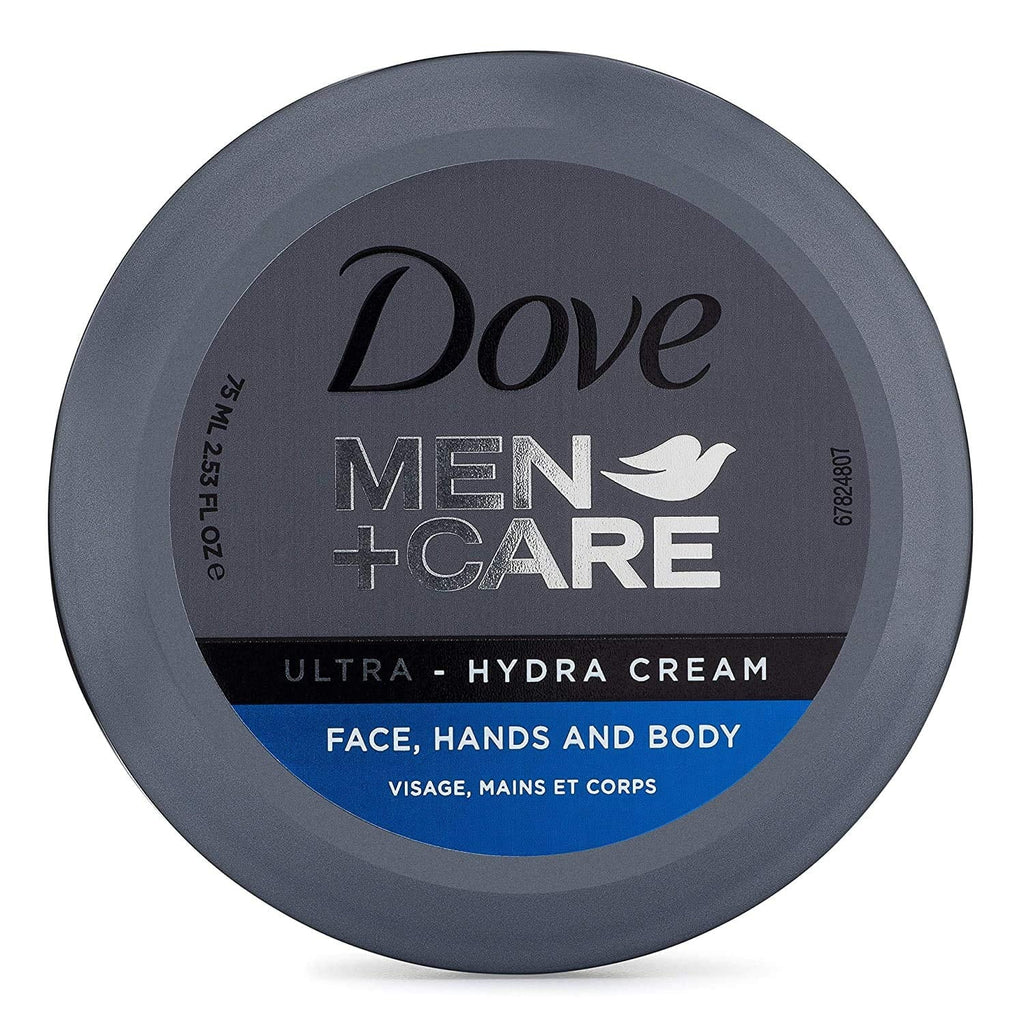 Stylish Dove Men+Care Ultra-Hydra Cream With 24 Hour Moisturization, 2.53 Fl Oz (Pack Of 6).