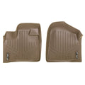 Stylish Smartliner Front 1st Row Floor Liner Mat Tan for 2008-2020 Dodge Grand Caravan