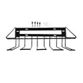 Floating Tool Wire Shelf Wall Mount Utility Storage Rack Easily Assemble Accessories Heavy Duty Metal Two Tier Design for Easy Access