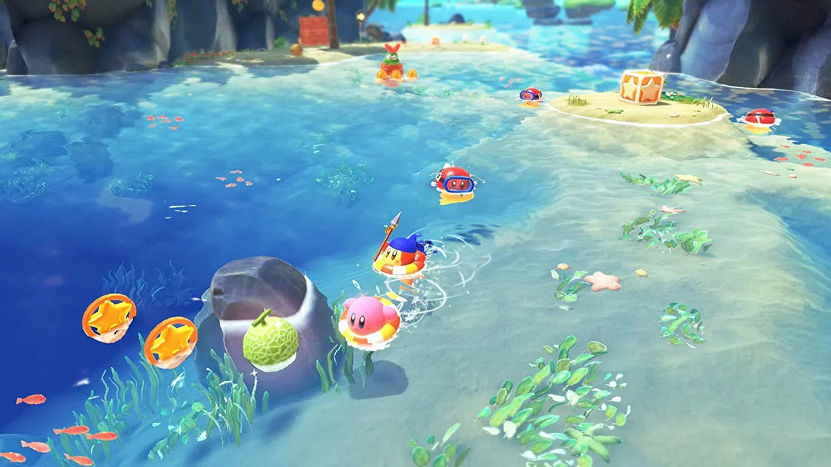 Kirby and the Forgotten Land - Nintendo Switch with Screen Cleaning Cloth