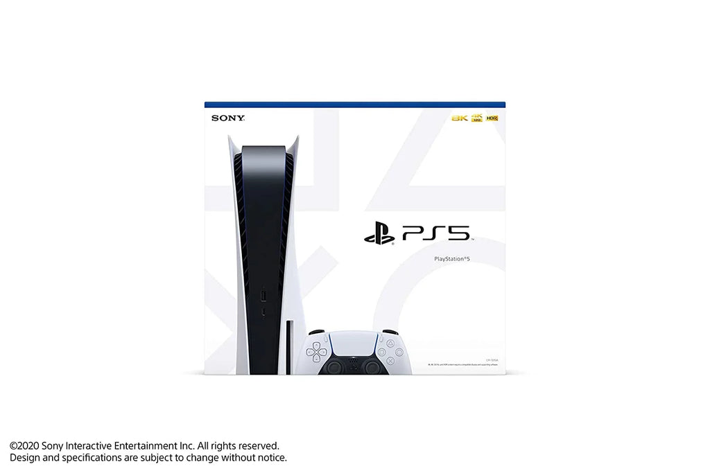 Sony Playstation 5 Disc Version PS5 Console and Black Pulse 3D Headset Bundle with Microfiber Cleaning Cloth - Exclusive Design