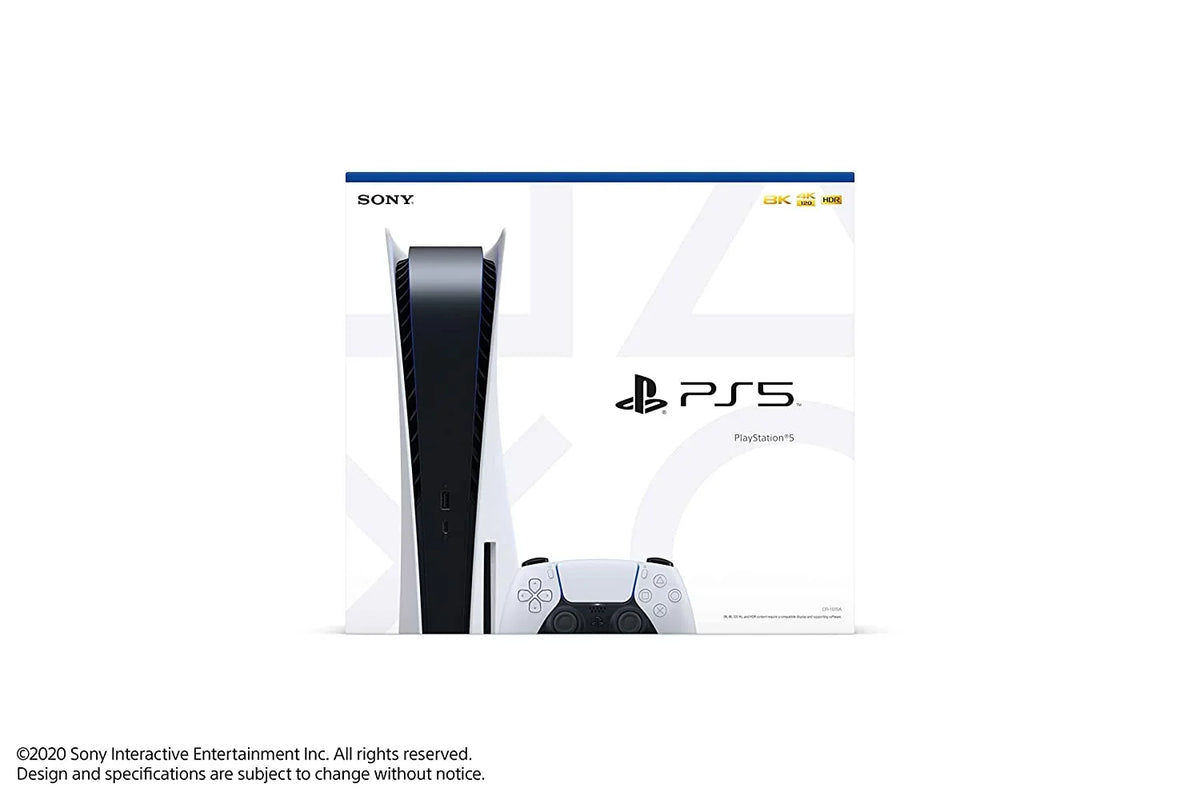 Sony Playstation 5 Disc Version PS5 Console and Black Pulse 3D Headset Bundle with Microfiber Cleaning Cloth - Exclusive Design