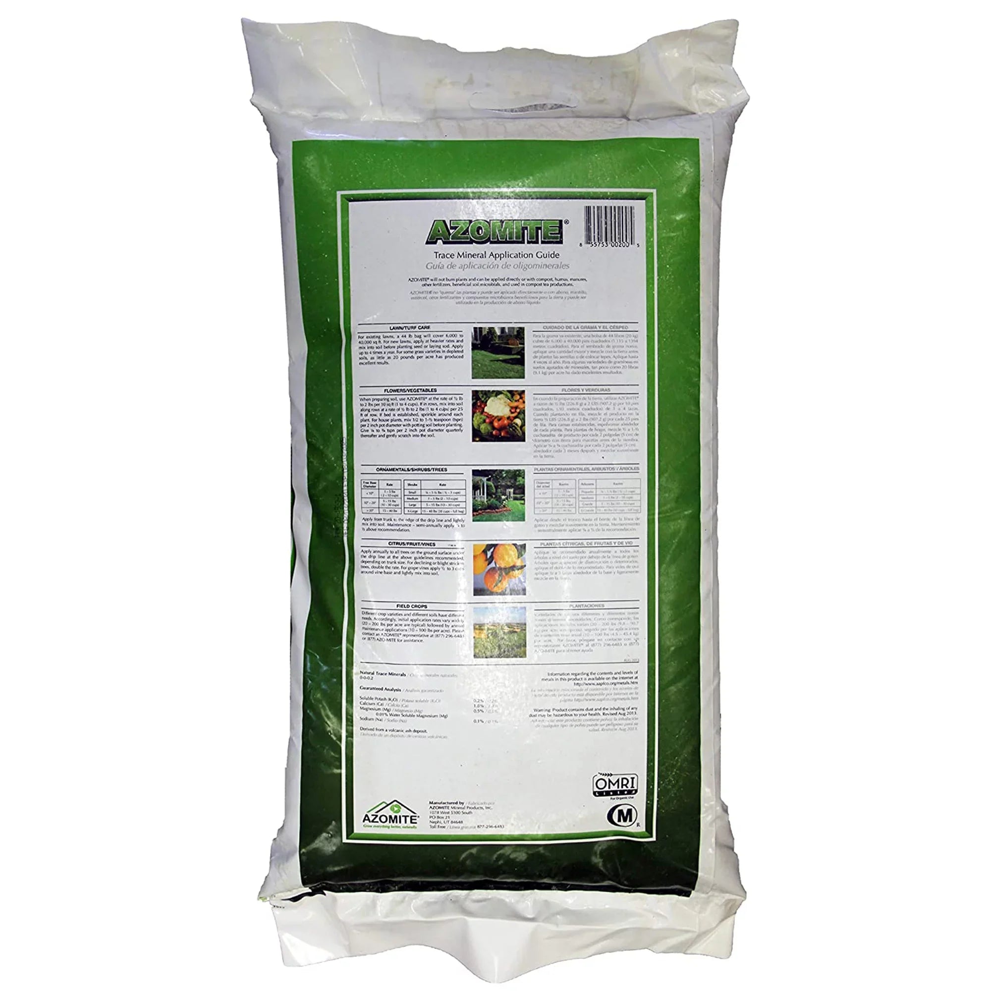 Stylish Azomite 44 lbs Granular Organic Trace Mineral Soil Additive Fertilizer