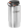 Nalgene Standard Wide Mouth Tethered Lid Water Bottle - 38 oz. - Stainless Steel