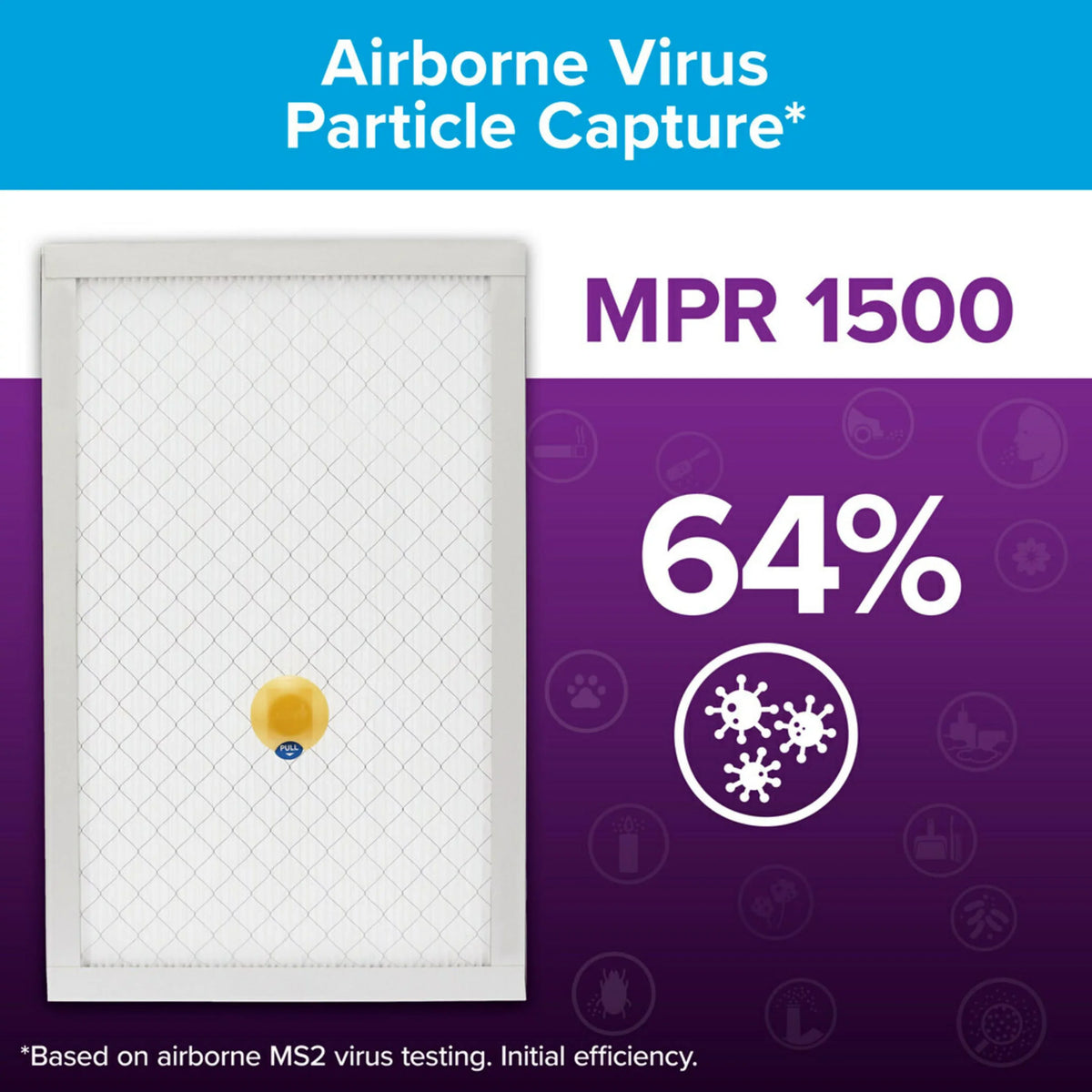 Filtrete by 3M, Smart 16x20x1, MERV 12, Allergen, Bacteria & Virus HVAC Air and Furnace Filter, Captures Allergens, Bacteria, Viruses, 1500 MPR, 4 Filters - Exclusive Design