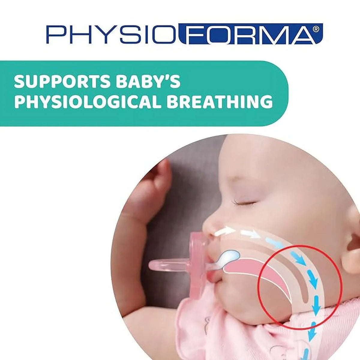 Stylish Chicco Physio Soft Baby Soother with Unique Shape to Support Psychological Breathing, Teether & Pacifier for Toddlers, BPA Free, 16-36M (Pink)