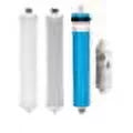 IPW Industries Inc Compatible Culligan AC-30 Double Nipple End Reverse Osmosis Filter Set - Sediment/Carbon/Inline/RO Membrane - Exclusive Design