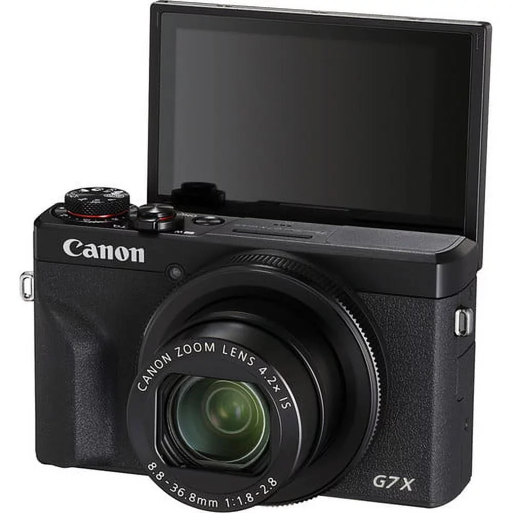 Stylish Canon PowerShot G7 X Mark III Digital Camera (3637C001) + 64GB Card + More