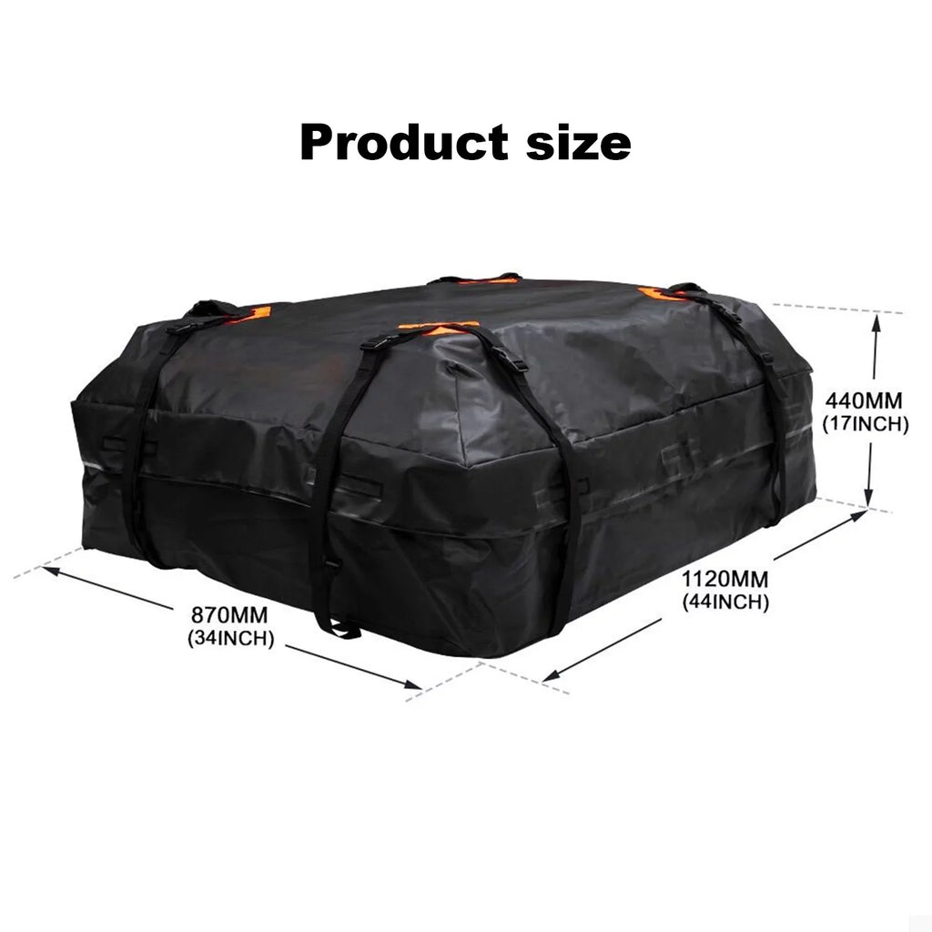Htovila 600D Waterproof Cargo Bag Car Roof Cargo Carrier Universal Luggage Bag Storage Cube Bag for Travel Camping - Exclusive Design