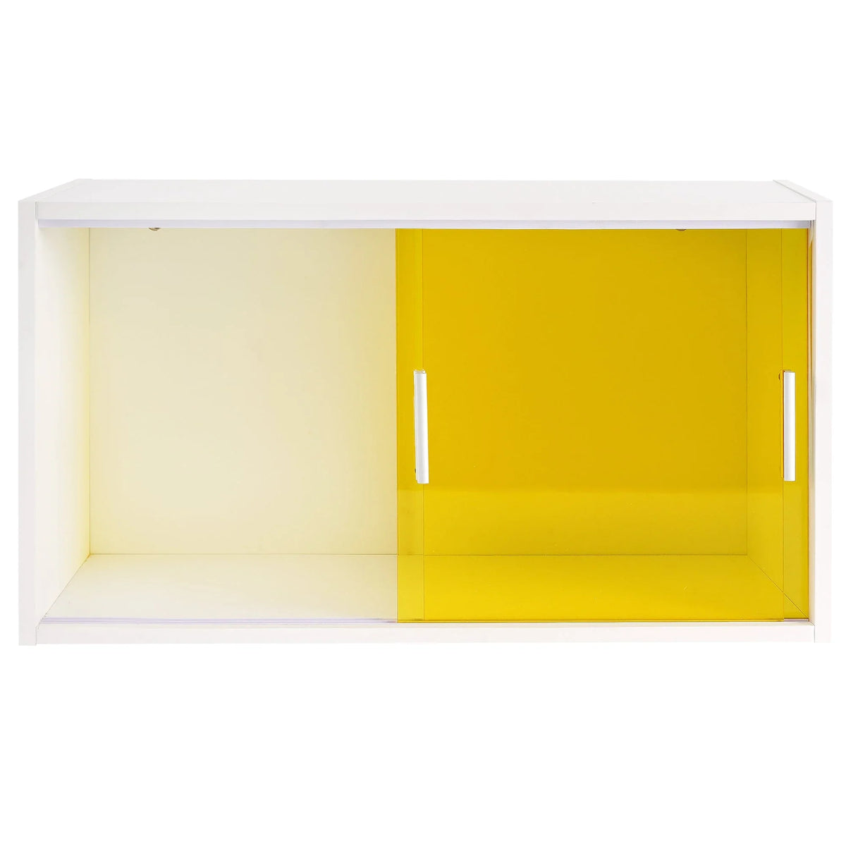 Stylish VECELO Bathroom Cabinet Wall Mounted, Multipurpose Storage Cabinet with Acrylic Sliding Doors for Bathroom Kitchen Living Room, White