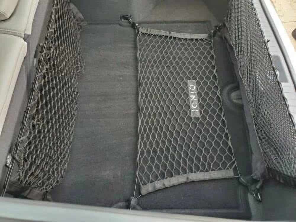 EACCESSORIES EA (Qty.3) Trunk Organizer Cargo Nets for HYUNDAI IONIQ 2017-2019 â Floor & 2 Envelope Style Cargo Nets for Hatchback â Premium Mesh Elastic Car Trunk Organizer â Compatible HYUNDAI IONIQ
