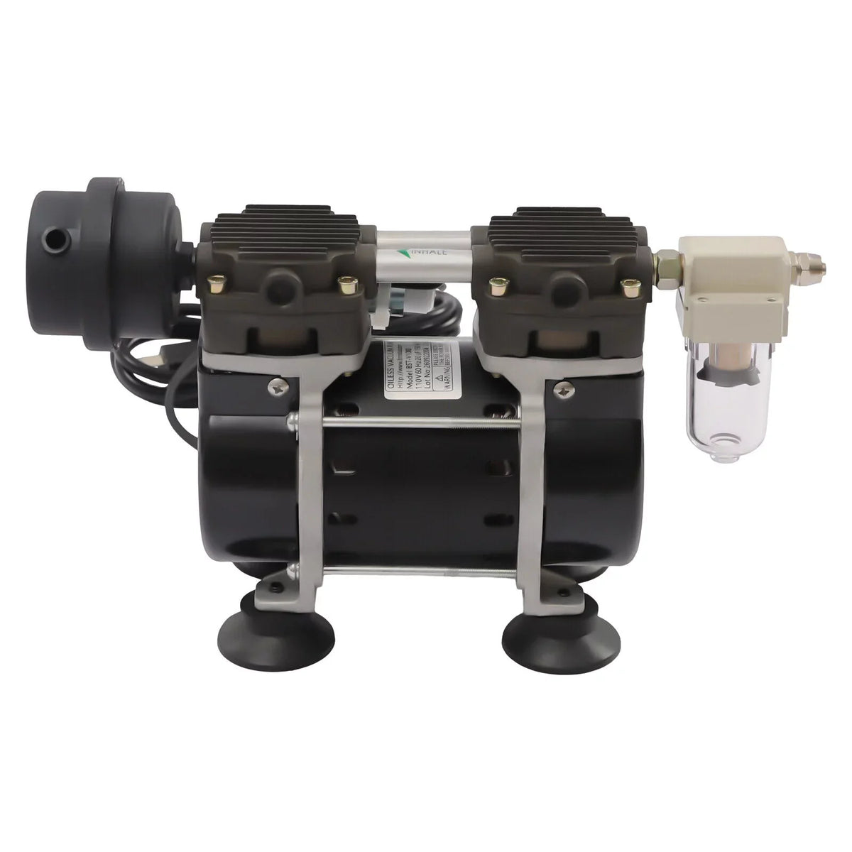 95kpa Industrial Oilless Diaphragm Vacuum Pump Oil Free Vacuum Pump+Air Filter - Exclusive Design