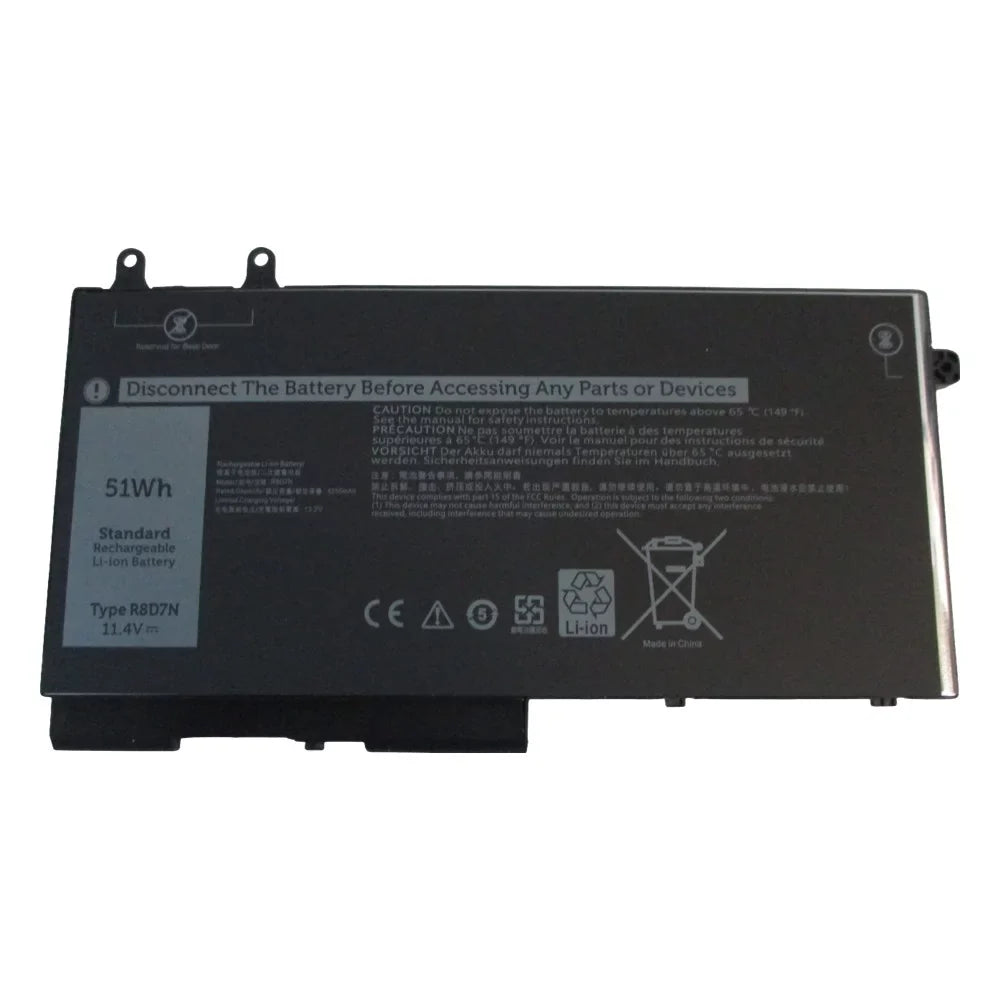 Stylish Battery for 5400 5401 5410 5411 5500 5501 5510 5511 Precision 3540 3541 3550 3551 Laptops 11.4V 51Wh - Replaces R8D7N W8GMW 49HG8 TNT6H