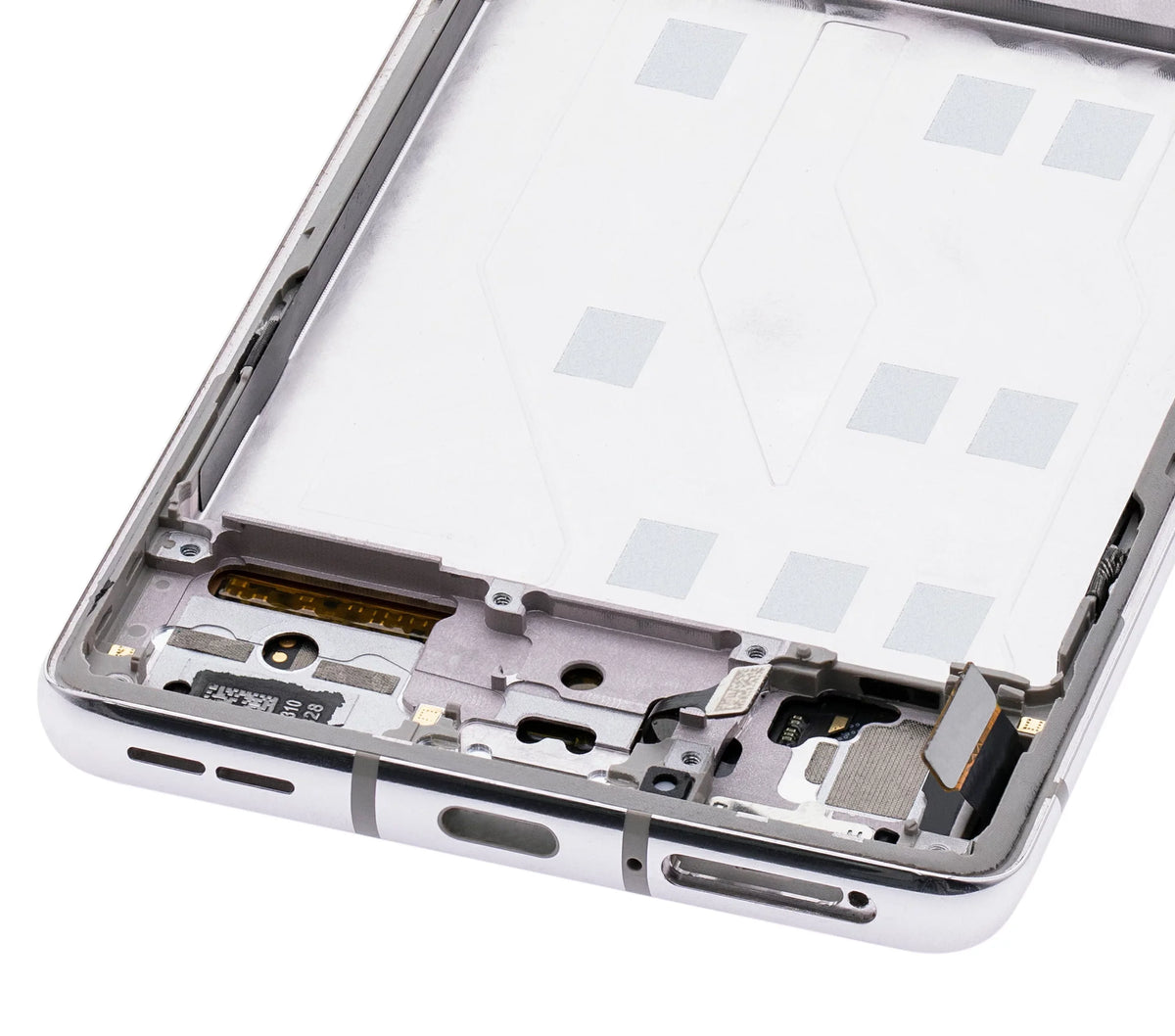 Stylish Replacement OLED Assembly With Frame Compatible For OnePlus 8 / 5G (Non-Verizon 5G UW Frame) (Refurbished) (Polar Silver)