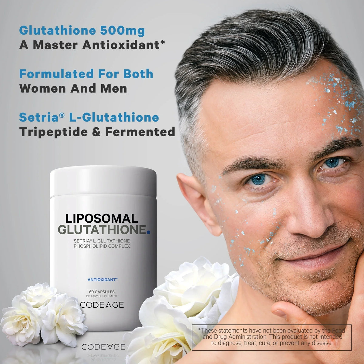 Stylish Codeage Liposomal Glutathione, SetriaÂ® L Glutathione Capsules, Phospholipid Complex, Vegan, Non-GMO, 60 ct