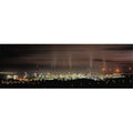Panoramic Images High angle view of oil refinery at lit up at night La Linea De La Concepcion Andalusia Spain Poster Print by Panoramic Images - 36 x 12