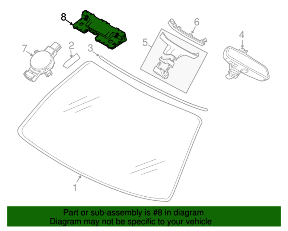 New Genuine BMW Kafas Camera (2019-2022) OE 66515A081A1