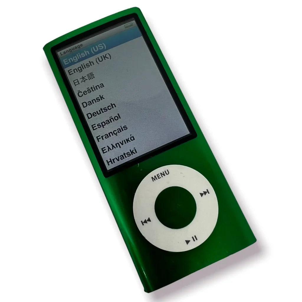 Apple iPod Nano 5th Generation 8GB Green Bundle, Like New - Exclusive Design
