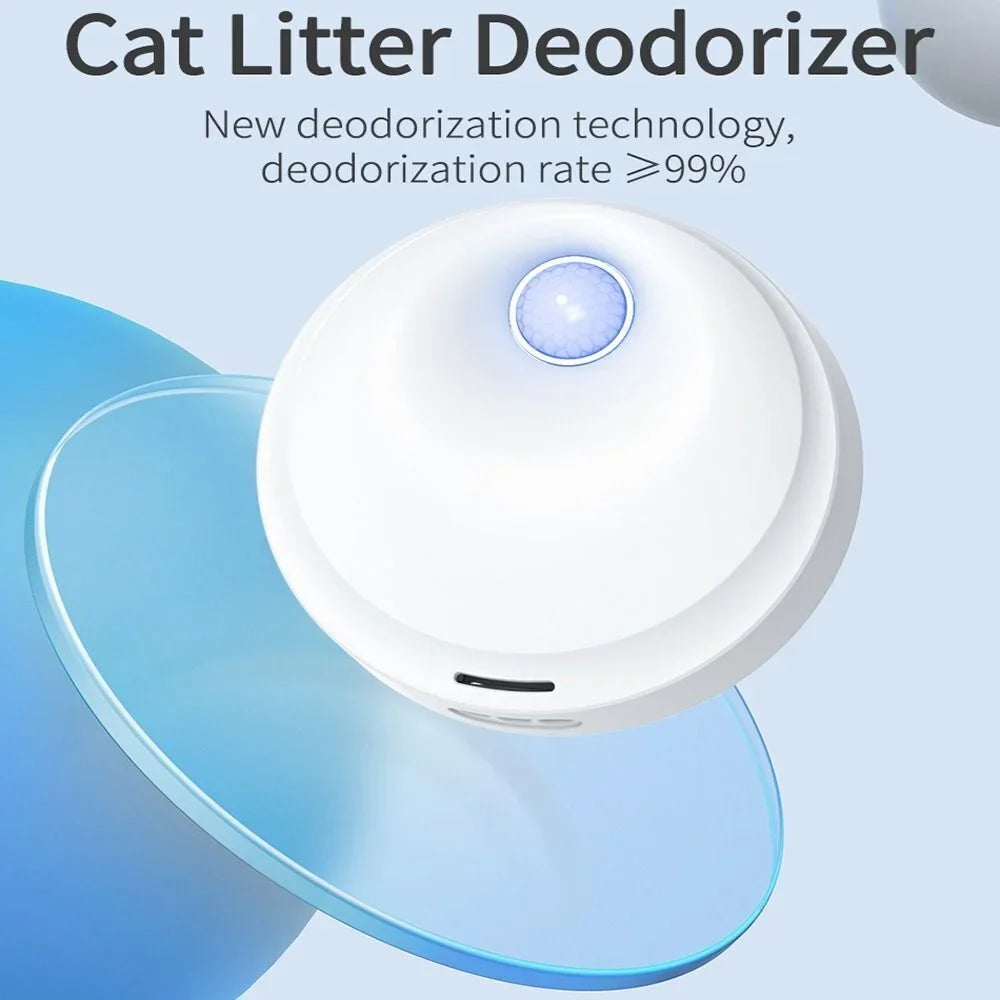 Pets Deodorization Rechargeable Deodorizer Air Cleaner Smart Cat Odor Purifier