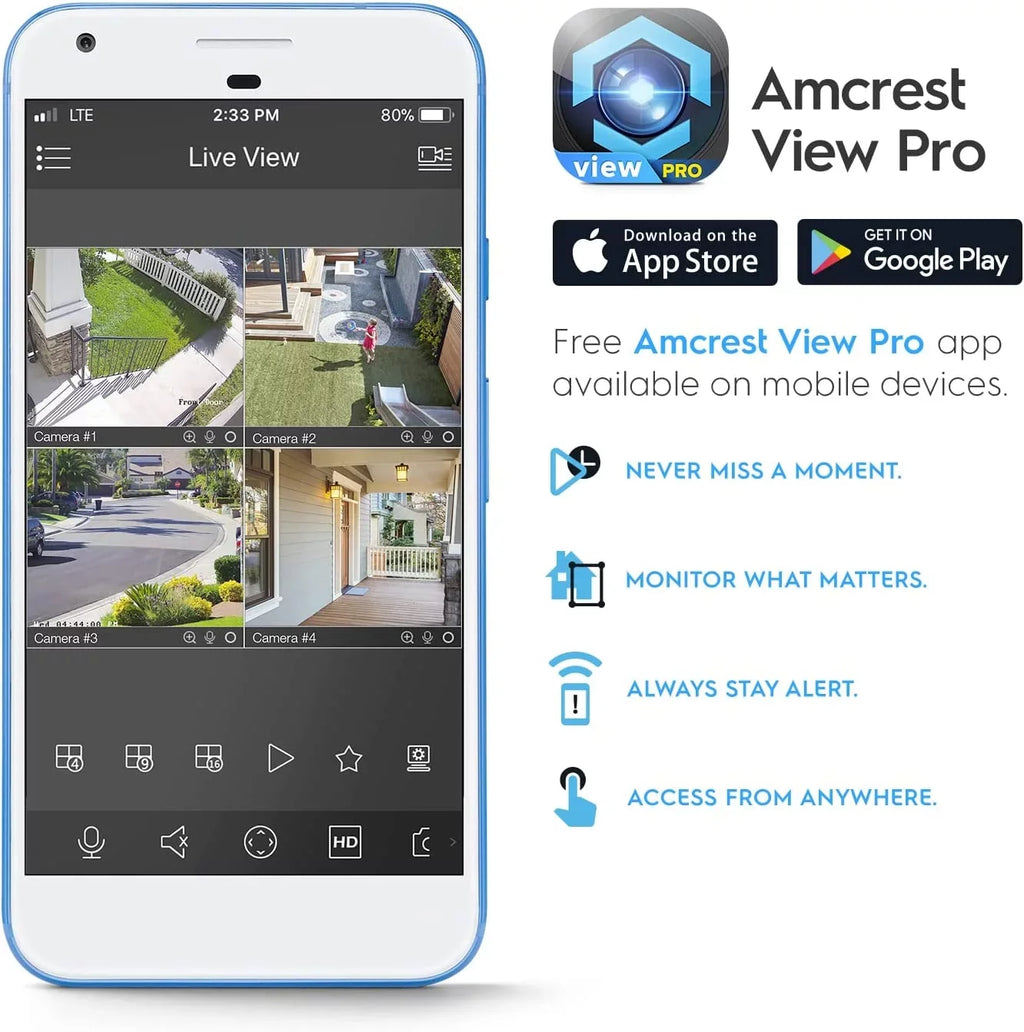 Amcrest 4K IP PoE AI Camera UltraHD 8MP Security Outdoor Camera, FOV 129Â°, 49ft Color Nightvision, Human & Vehicle Detection, IP67 Weatherproof, 4K (3840x2160) @15fps, Black, IP8M-2796EB-AI - Exclusive Design