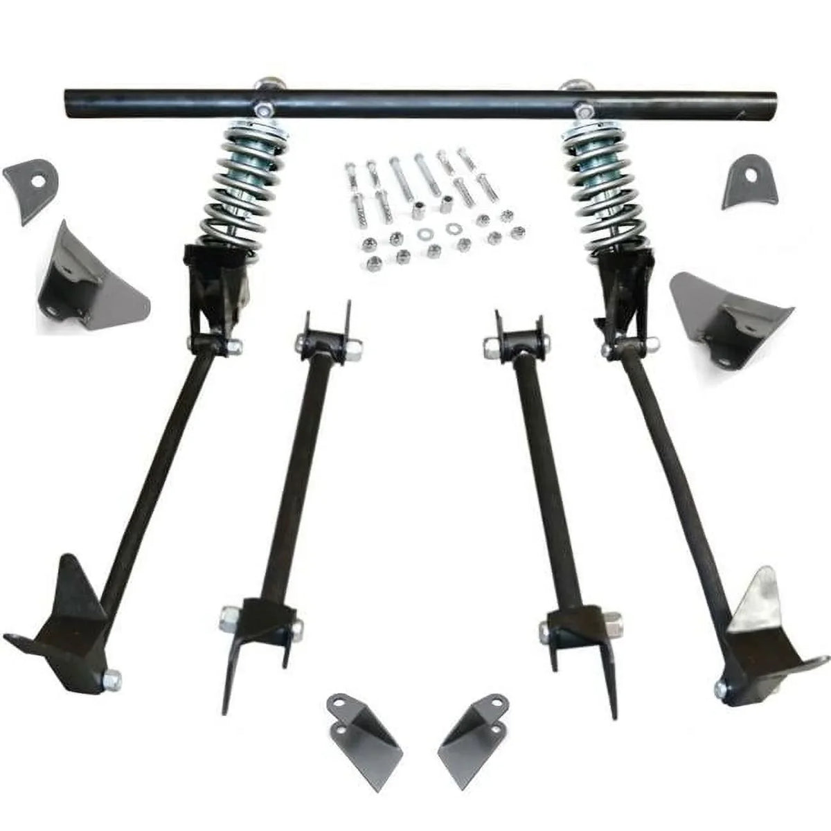 Triangulated Rear 4-Link Assembly with 40 Coilovers for 1940 Ford Delivery - Exclusive Design