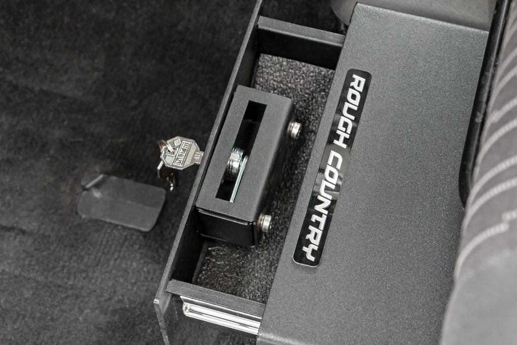Rough Country Under Seat Lock Box for 2007-2018 Jeep Wrangler JK/JKU - 99035 - Exclusive Design