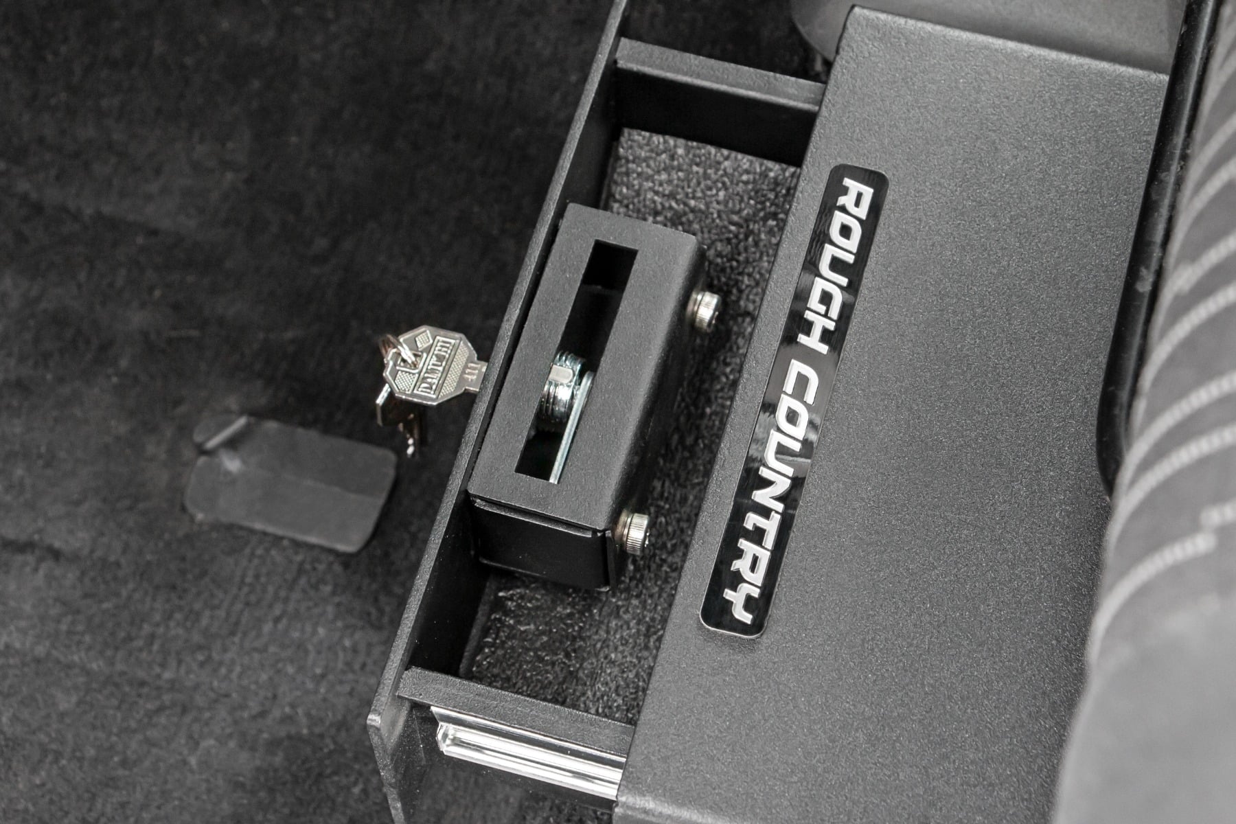Rough Country Under Seat Lock Box for 2007-2018 Jeep Wrangler JK/JKU - 99035 - Exclusive Design