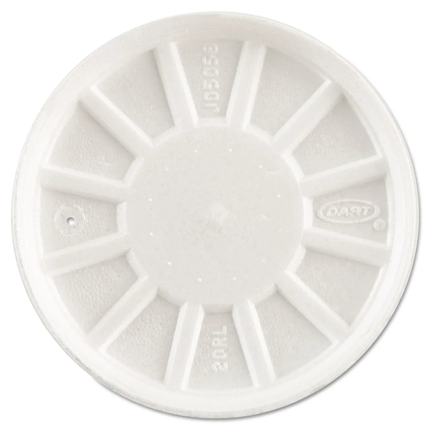 Dart DCC20RL Vented Foam Lids Fits 6 to 32 oz Cups, White - Case of 5 - Exclusive Design