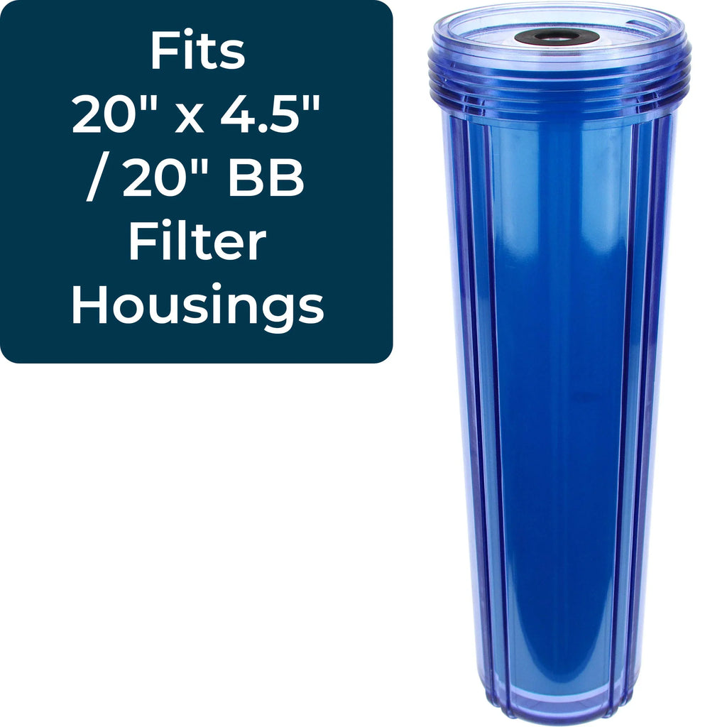 SpiroPure SP-WS-20BB 20â x 4.5â Cation Resin Water Softener Cartridge WS-20BB 155321-43 (Case of 4)