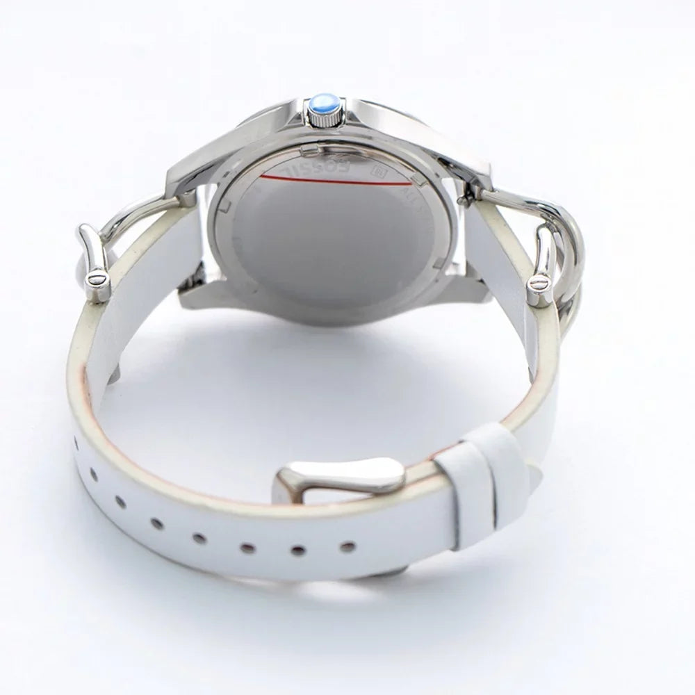 Fossil Women's Riley Analog Display Analog Quartz White Watch 38MM ES3463