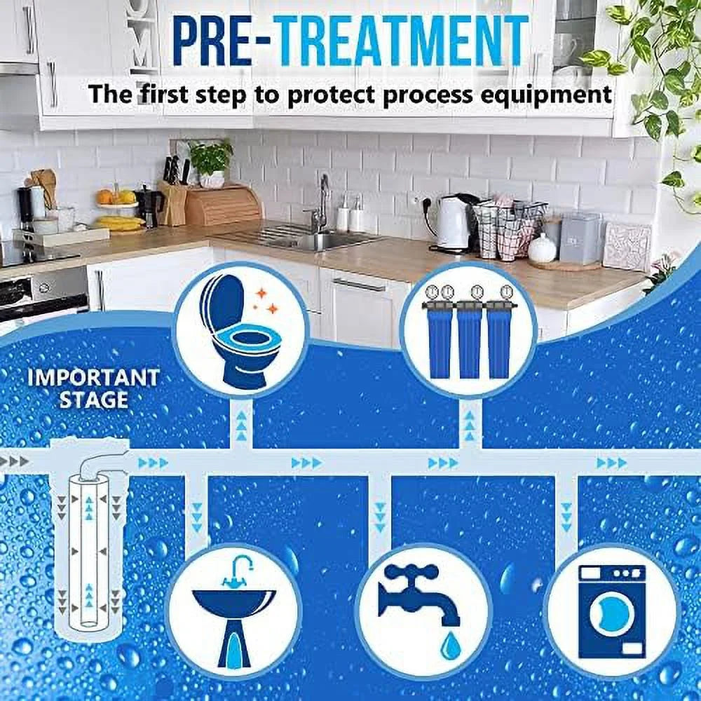 Stylish Standard Whole House -Blown Four Layers Filtration Polypropylene 10 Micron Sediment Filter 20â X 2.5â Fits 20â X 2.5â Housings. Compatible With FPMB5-20, FPMB520, SDC-25-2005/4, VX05-20 Pack Of 25