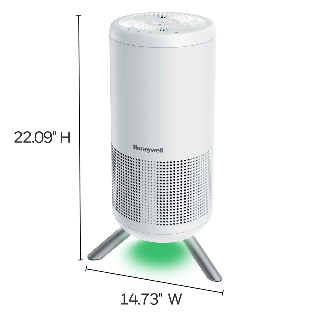 Stylish Honeywell Designer Series HEPA Air Purifier Tower, 190 sq ft, White, HPA830W