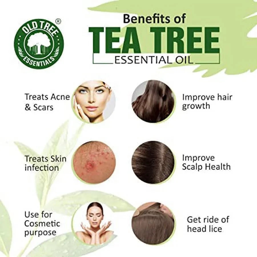 Stylish Old Tree Tea Tree Oil for Skin, Hair and Acne Care 15 ml.